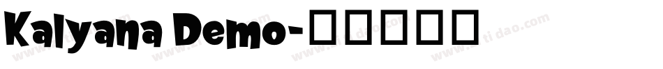 Kalyana Demo字体转换